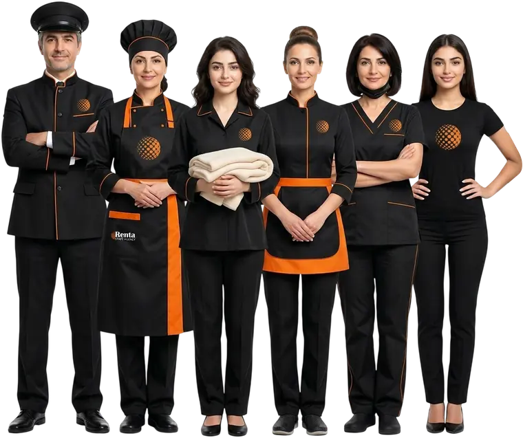 The Renta team in uniform
